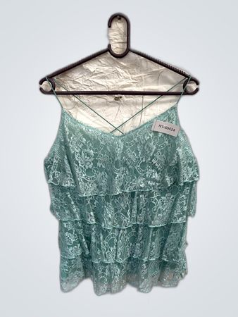 Green Lace Top