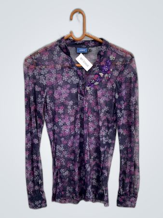 Blouse with Floral Pattern