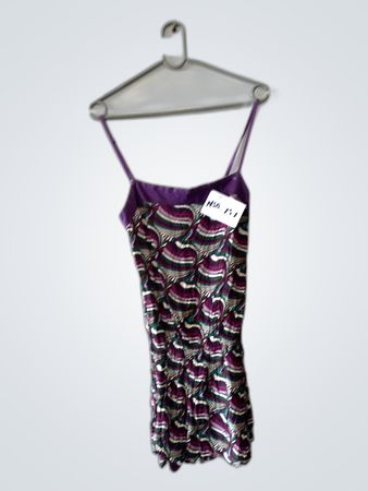 Purple Patterned Dress
