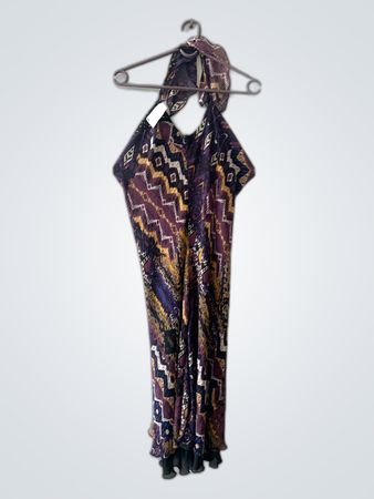 Multicolored Patterned Dress