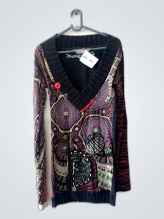 Multicolored Patterned Sweater