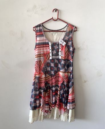 Patterned Sleeveless Dress