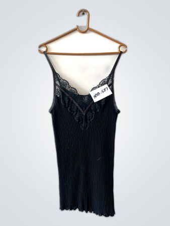 Ulla Johnson Black Lace Trim Camisole