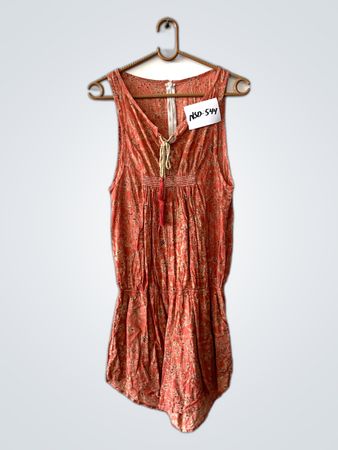 Orange Floral Dress