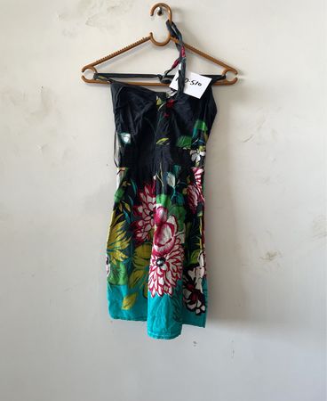 Floral Halter Neck Dress