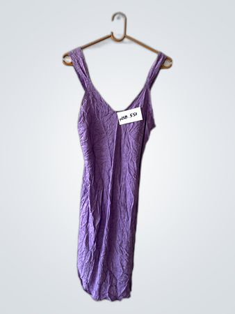 Valerie Stevens Purple Silk Dress