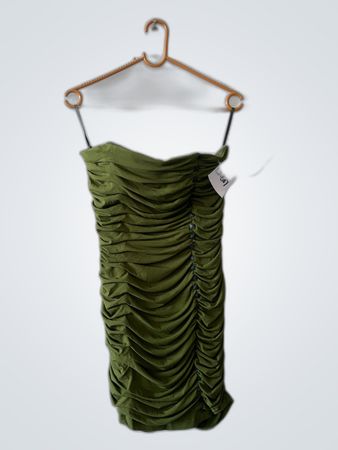 Green Ruched Dress