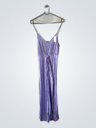 Purple Floral Maxi Dress