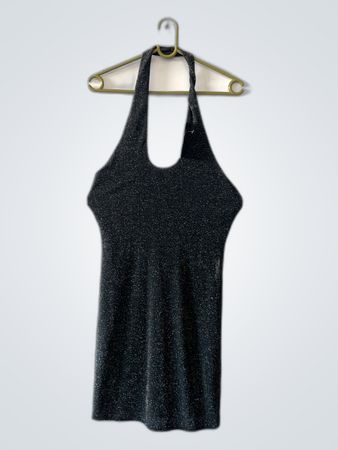 Gray Halter Neck Tank Top