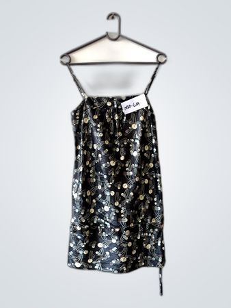 Black and Gold Floral Dress