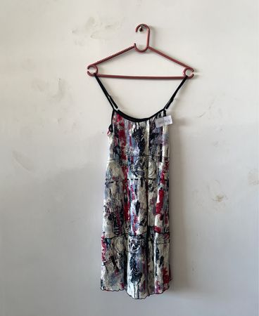 Multicolored Patterned Dress