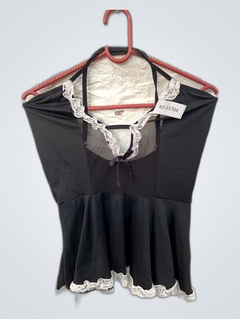 Black Lace Trim Top