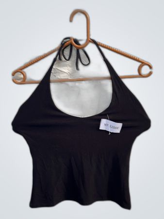 Black Halter Top