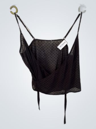 Black Polka Dot Top