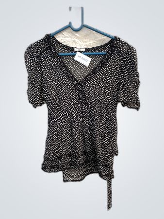 Black Polka Dot Blouse