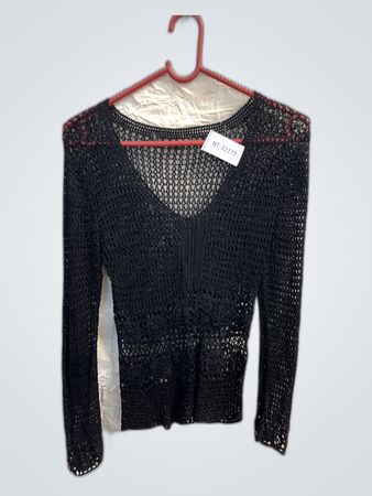 Black Crochet Top