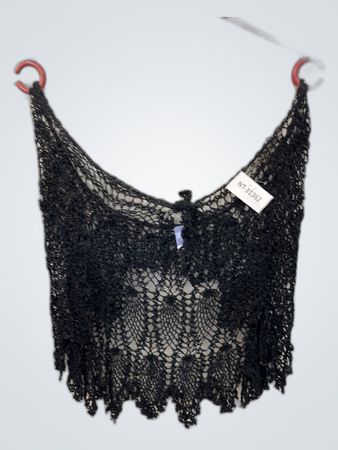 Black Crochet Top