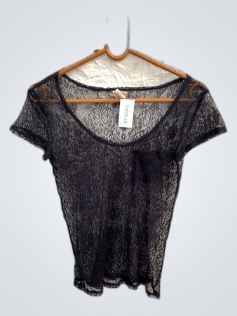 Black Crochet Top