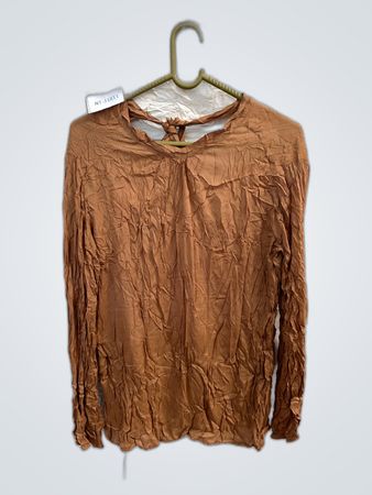 Brown Long-Sleeve Top