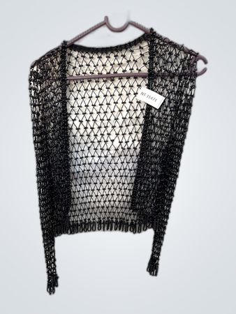 Black Crochet Top