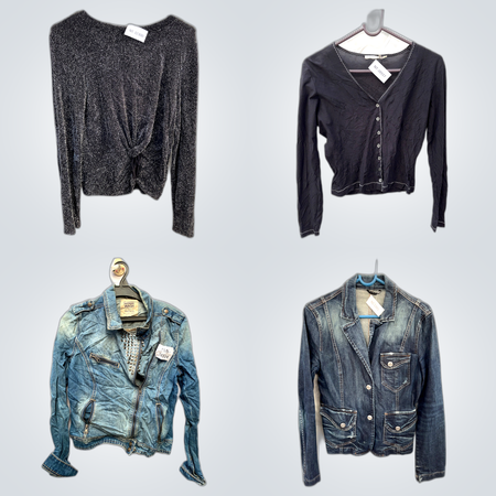 Casual Tops +Deinm Jacket Set (FV 120)