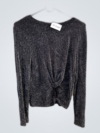 Page Young Sparkly Long Sleeve Knit Top