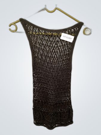 Brown Crochet Dress