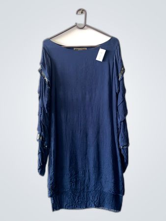 Blue Long-Sleeve Top