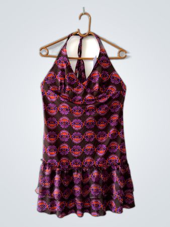 Halter Neck Floral Dress