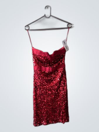 Red Sequin Dress