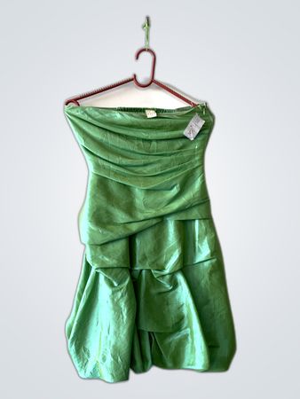 Green Strapless Dress