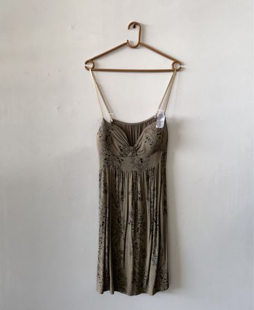Brown Floral Dress