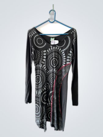 Long Sleeve Printed Dress