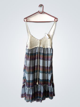 Boho Style Crochet Top Dress