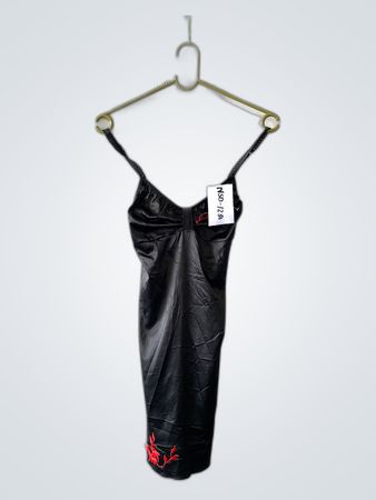 Black Satin Dress