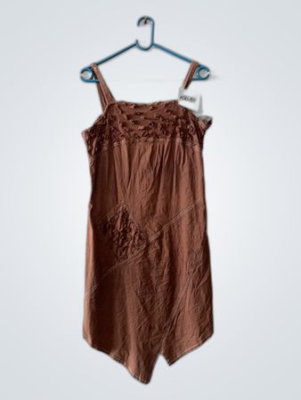 Brown Sleeveless Dress