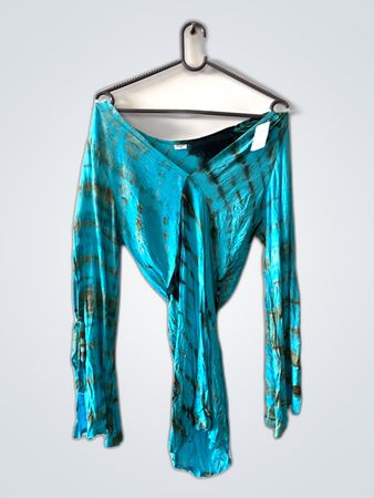 Blue Tie-Dye Bodysuit