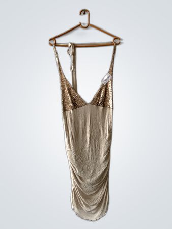 Gold Sequin Dress