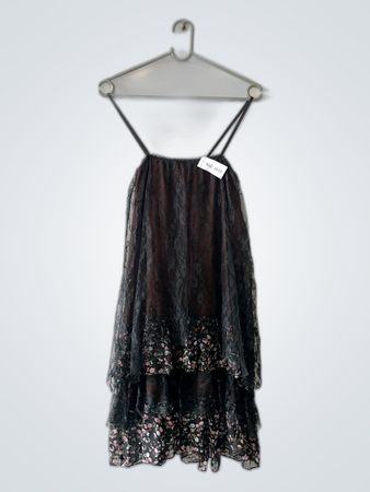 Black Floral Lace Dress