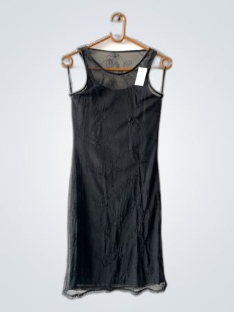 Black Sheer Lace Dress