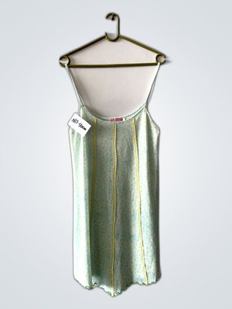 Green Camisole with Numbers Pattern