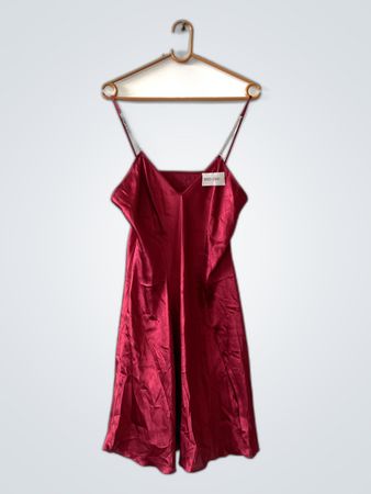 Red Satin Dress