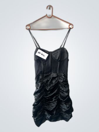 Black Ruched Dress
