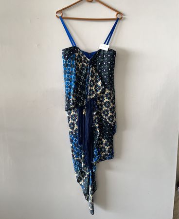 Blue Patterned Dress