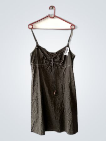 Gray Spaghetti Strap Dress