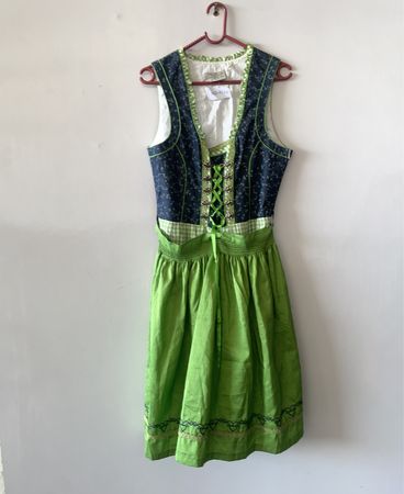 Green and Blue Traditional Dress