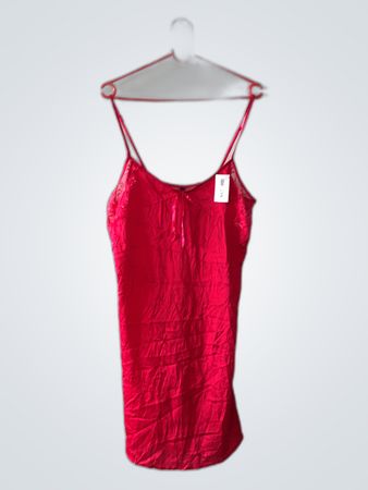 Red Satin Chemise