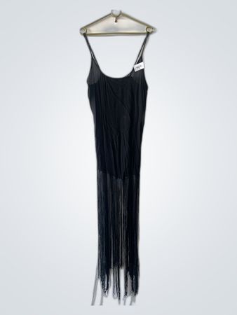 Black Fringed Dress