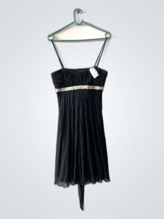 Black Evening Dress with Sequins