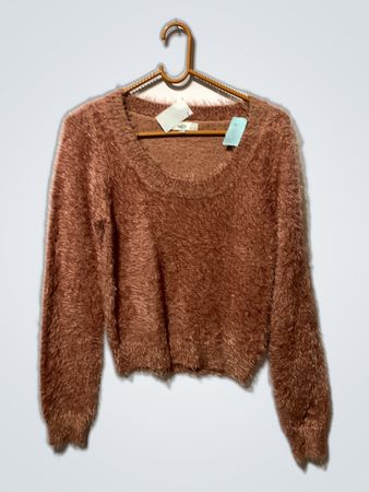 Fuzzy Pink Sweater